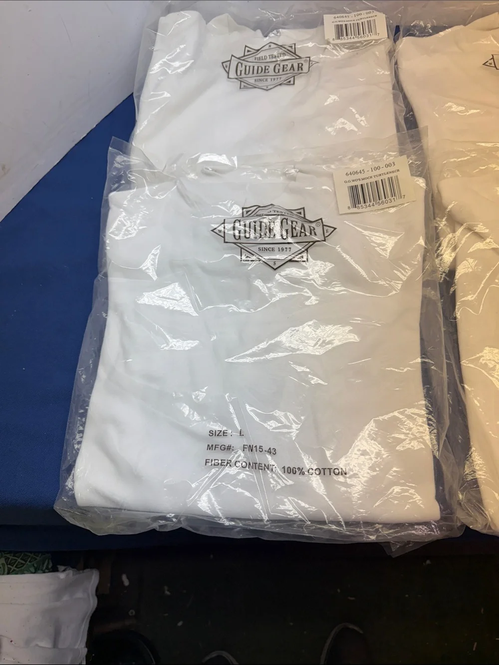 Guide Gear White Cotton T-Shirts - Pack of 4
